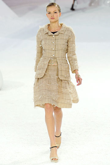 Chanel thick linen dress