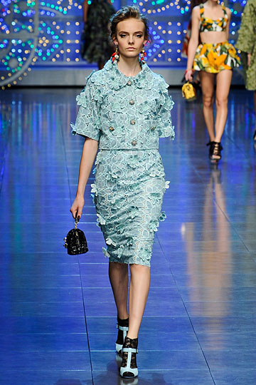 Dolce Gabbana Blue Flowery