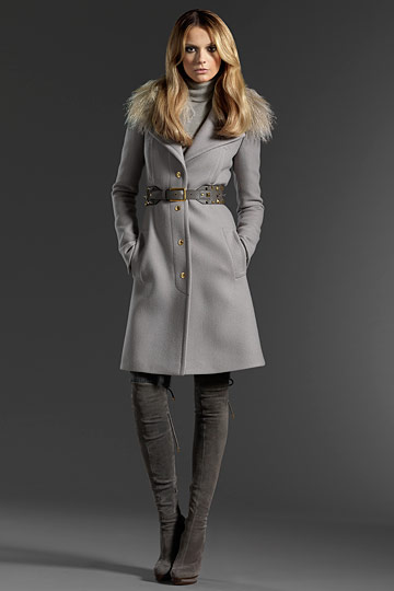 Winter grey coat by Gucci
