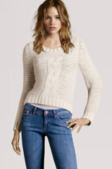 H&M white sweater knitted