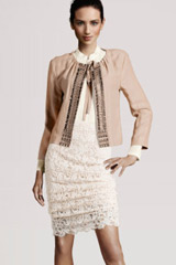 Folf outfit jacket and laced dress