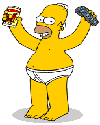 Homer, first time on pub crawl in Rome